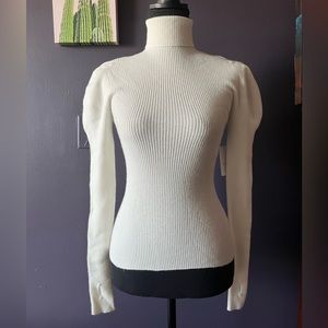 NWT 525 America Turtleneck Sweater | Bleach White